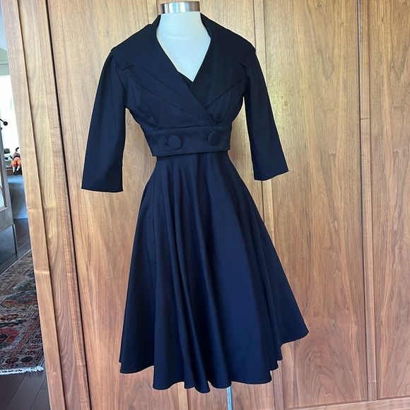 Trashy Diva by Candice Gwynn, Self bust fit flare 50’s style dress with jacket. - Picture 5 of 10